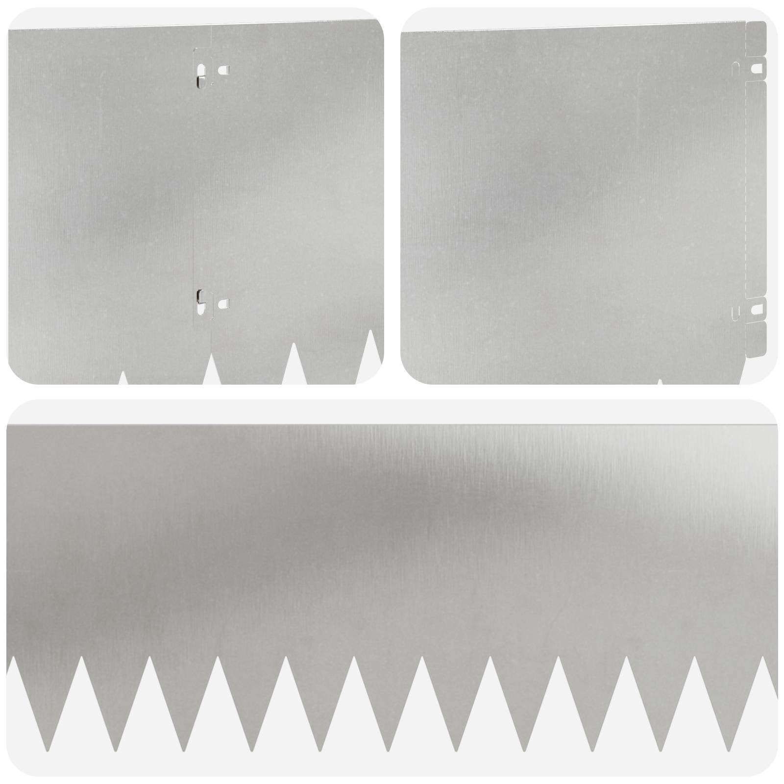 Raseneinfassung 10 pcs 103 x 10 cm Stahl Schwarz