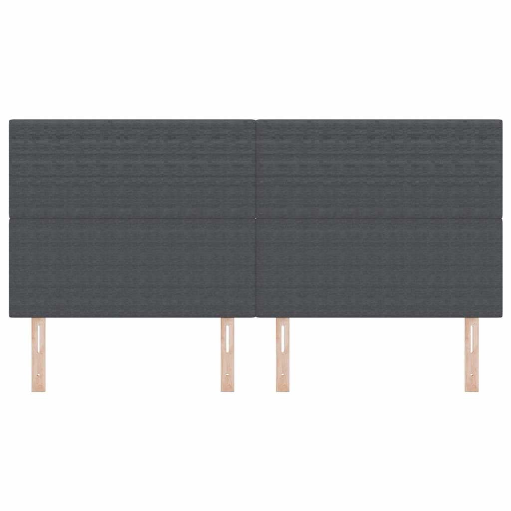 Kopfteil Hellgrau 80 cm Cordstoff