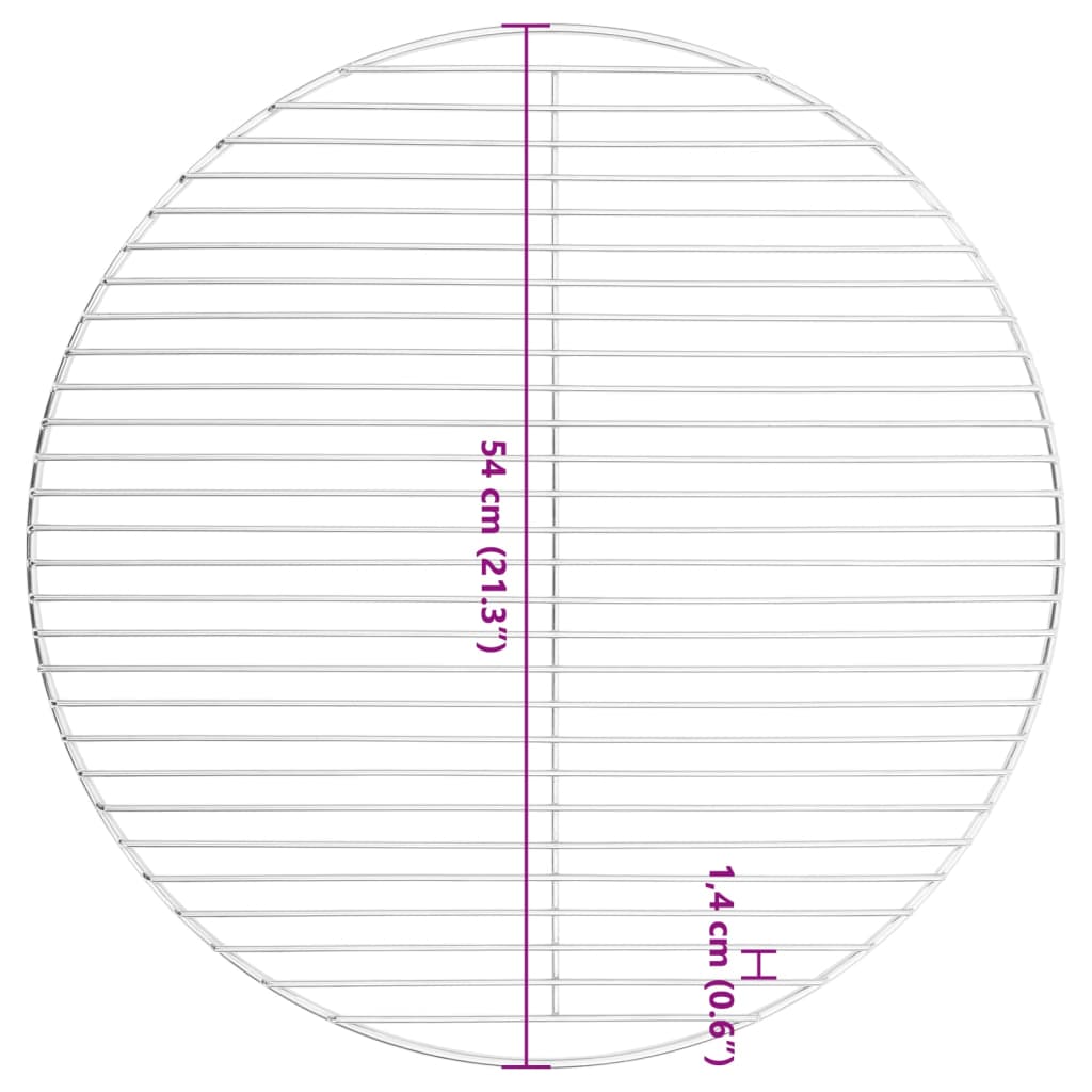 Grillrost Rund Ø34,5 cm 304 Edelstahl