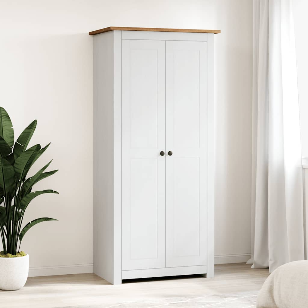 Kleiderschrank 3-Türig 118×50×171,5 cm Kiefer Panama Serie