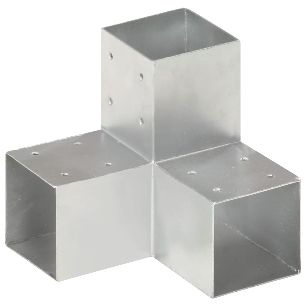 Pfostenverbinder L-Form Verzinktes Metall 71 x 71 mm