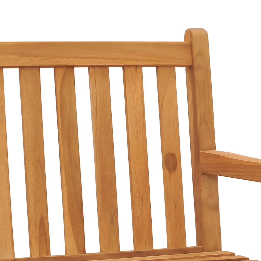 Gartenbank 114 cm Massivholz Teak