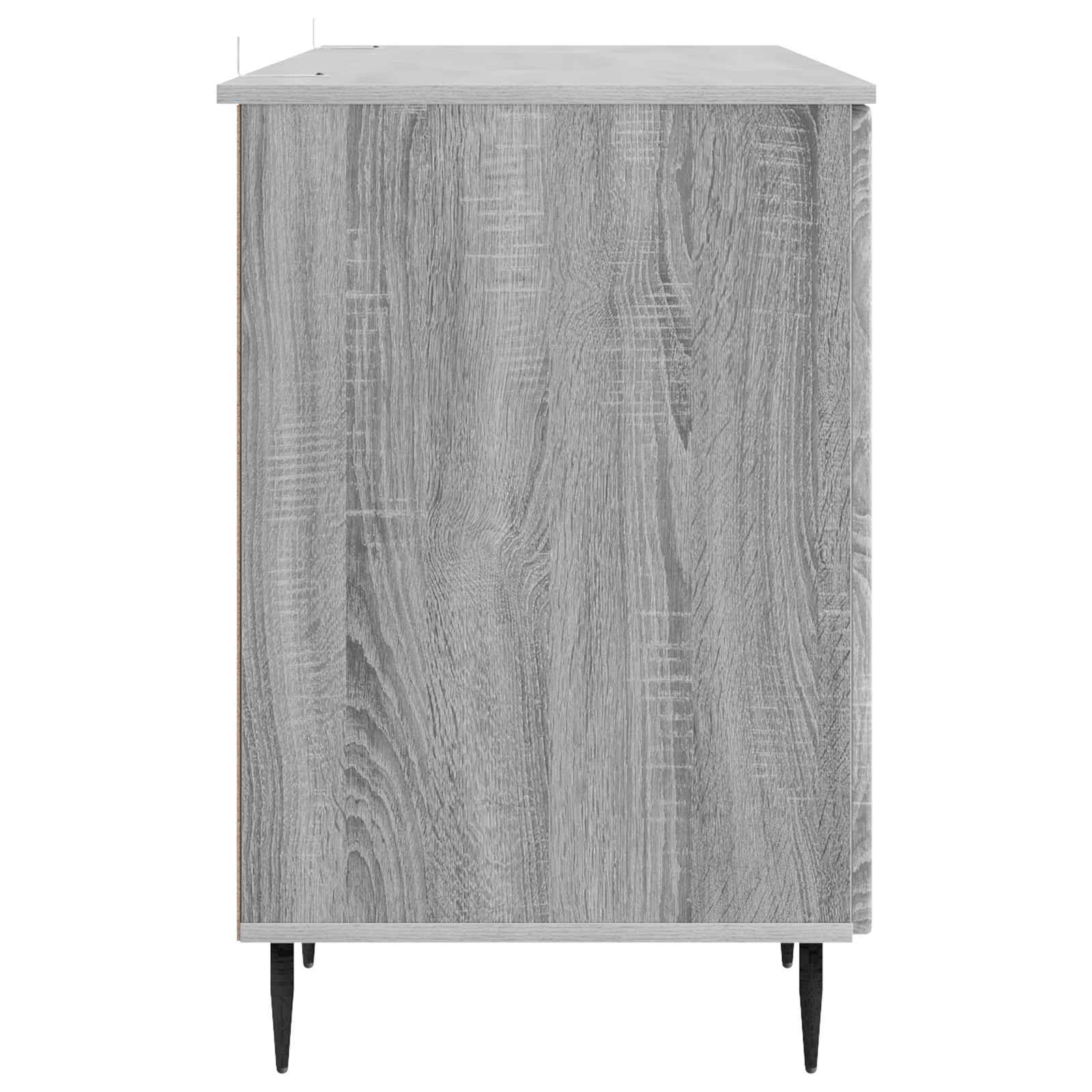 Schreibtisch mit Regal Schwarz 142,5 x 50 x 75 cm Holzwerkstoff