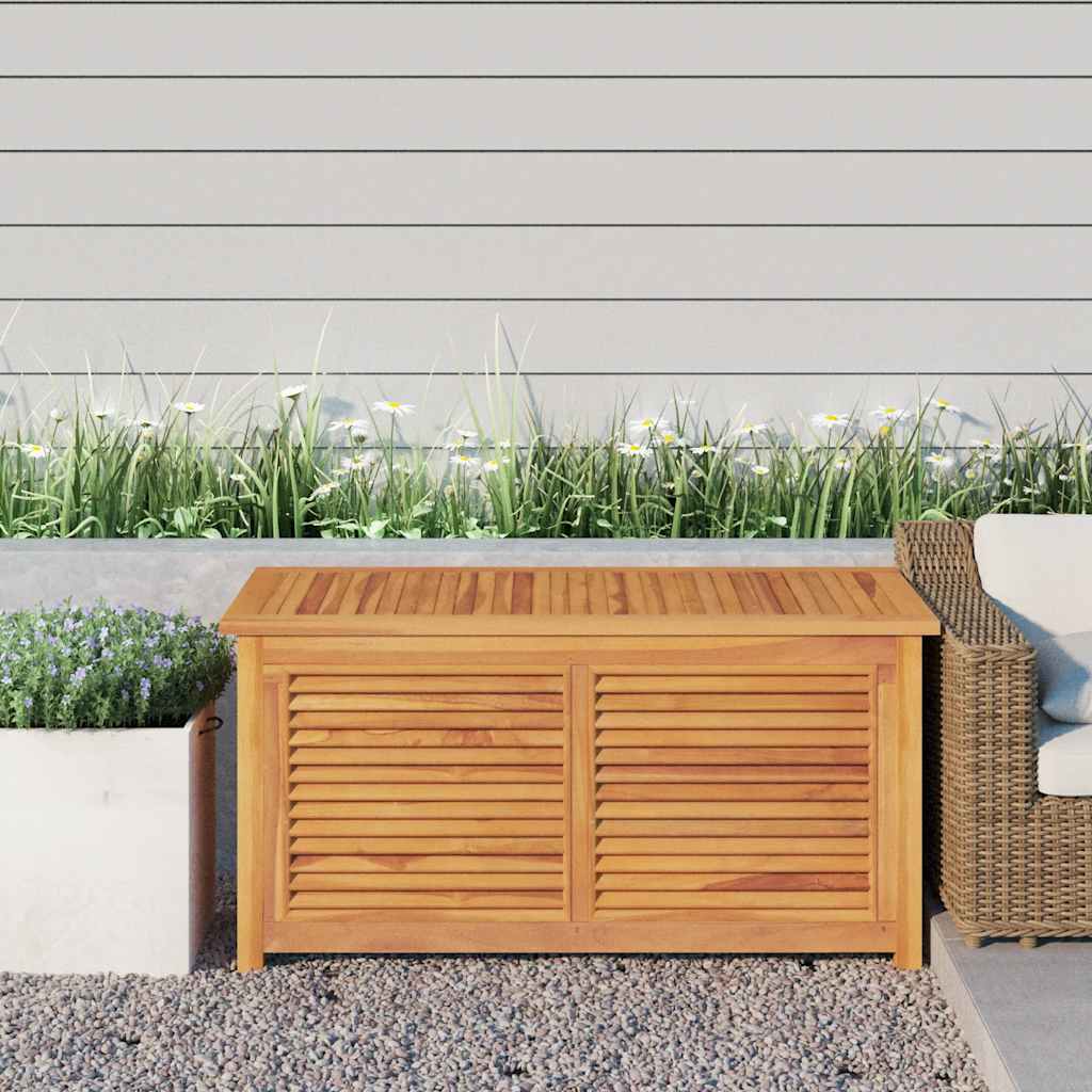 Gartenbox mit Beutel 60x50x58 cm Massivholz Teak