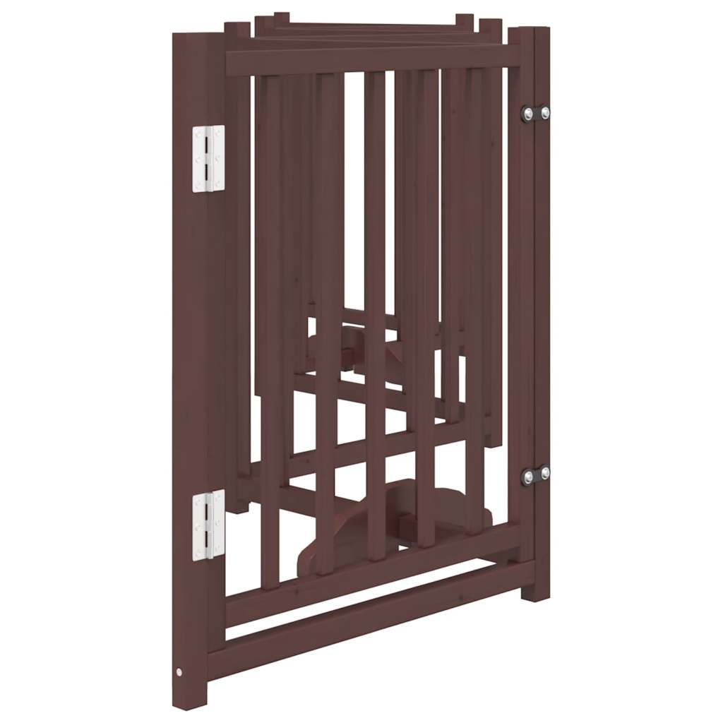 3-tlg. Hundetor Faltbar 150 cm Massivholz Tanne