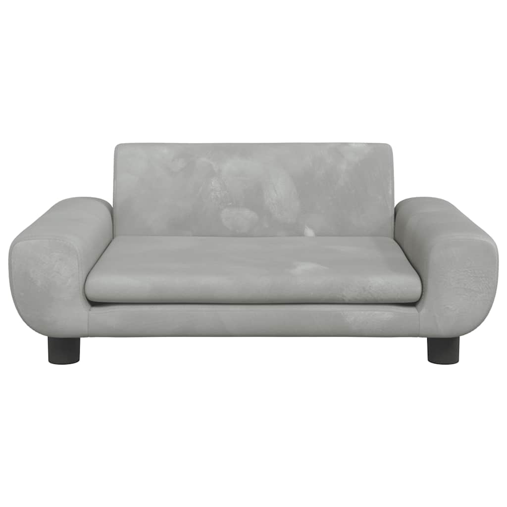 Hundebett Blau 100x54x33 cm Samt