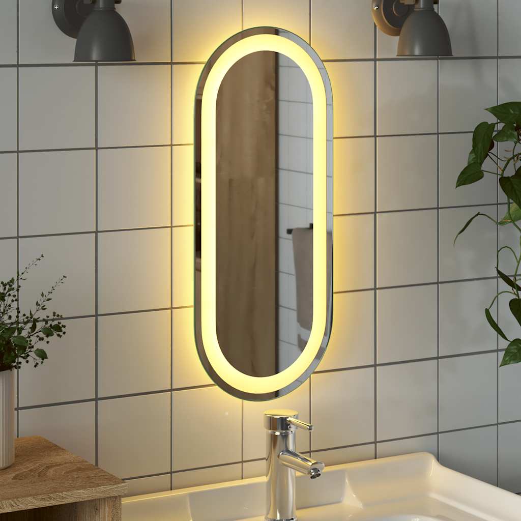 LED-Badspiegel 40x15 cm Oval