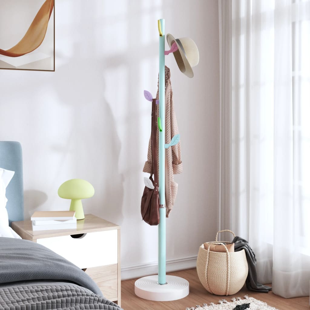 Garderobenständer Weiß 172 cm Pulverbeschichtetes Eisen