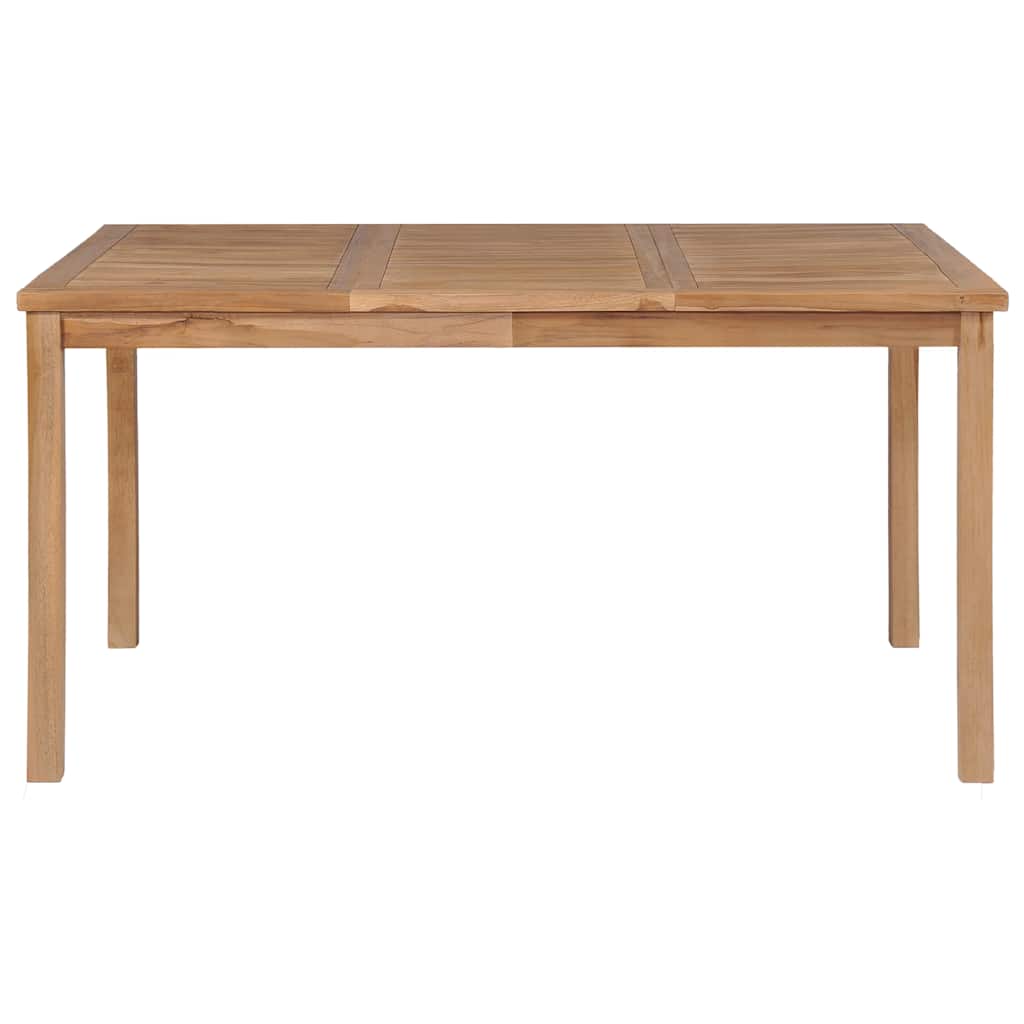 Garten-Esstisch 140x80x77 cm Massivholz Teak