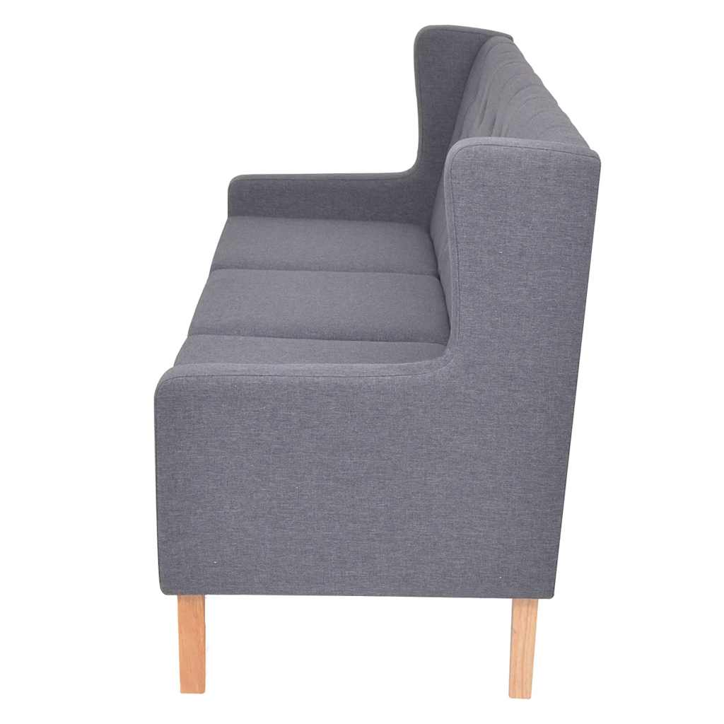 2-Sitzer Sofa Stoff Cremeweiß