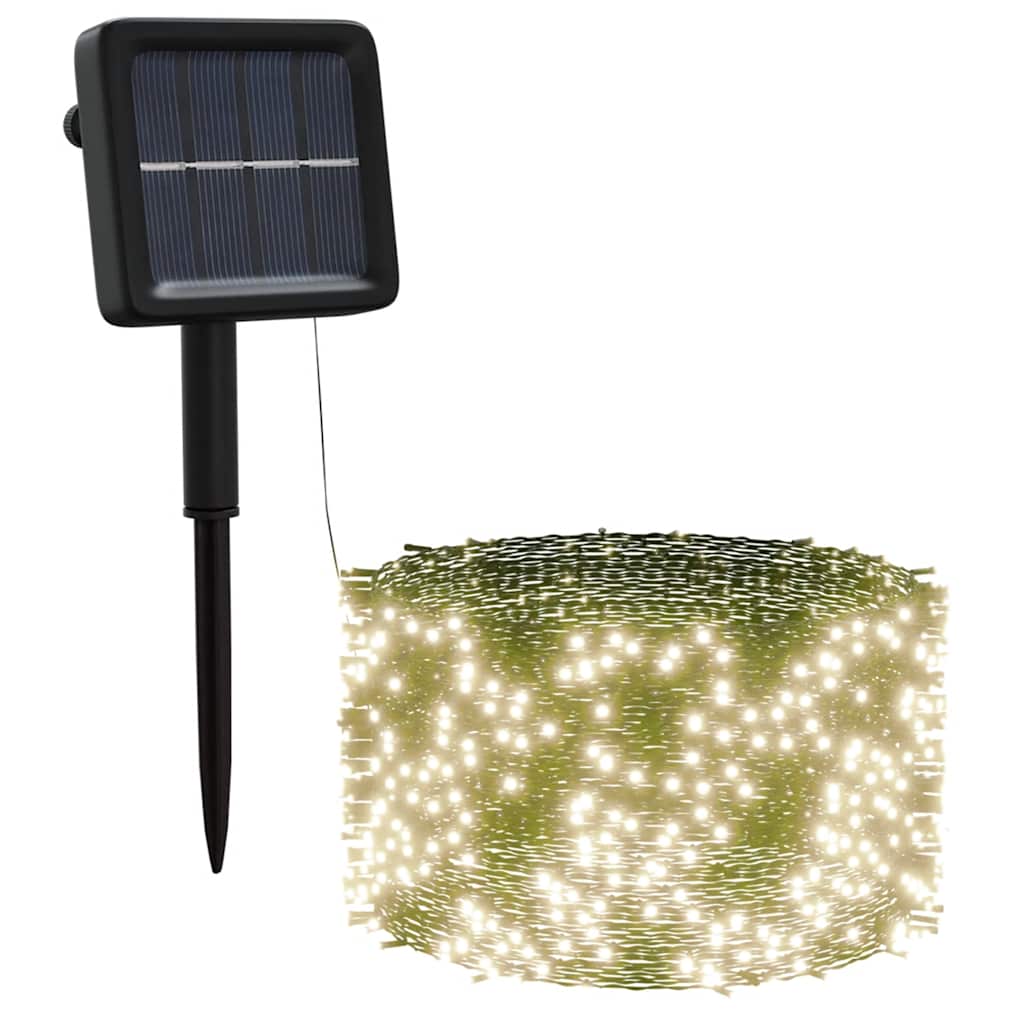 Solar-Lichterkette 2 Stk. 2x200 LED Blau Innen Außen
