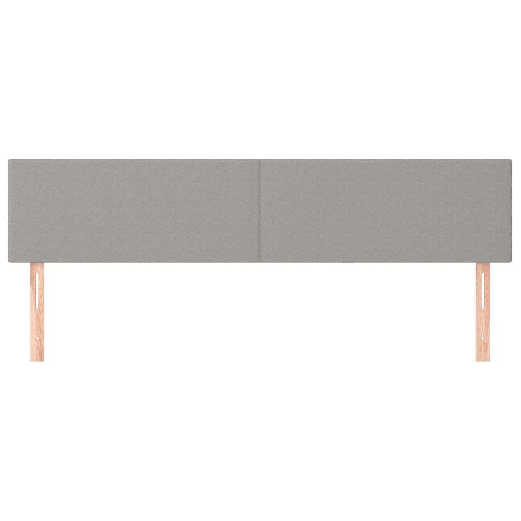 Kopfteil Hellgrau 80x5x118/128 cm Stoff