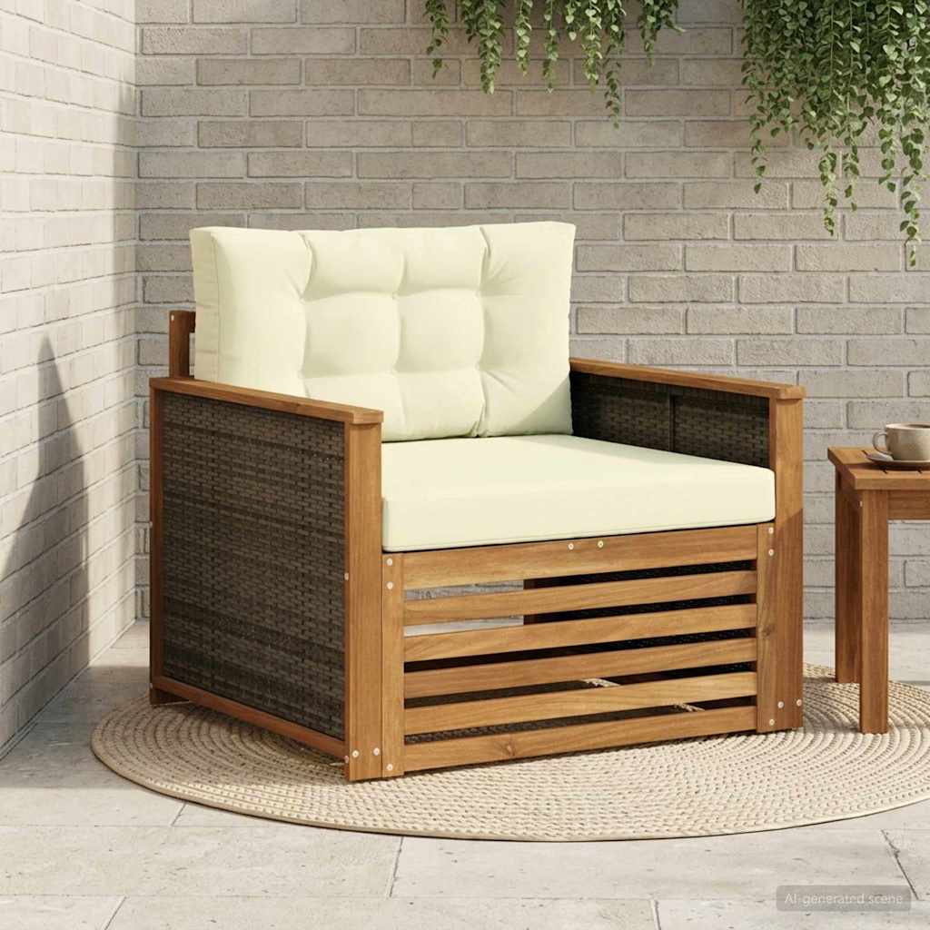 2 Stück Outdoor-Sofa Natur