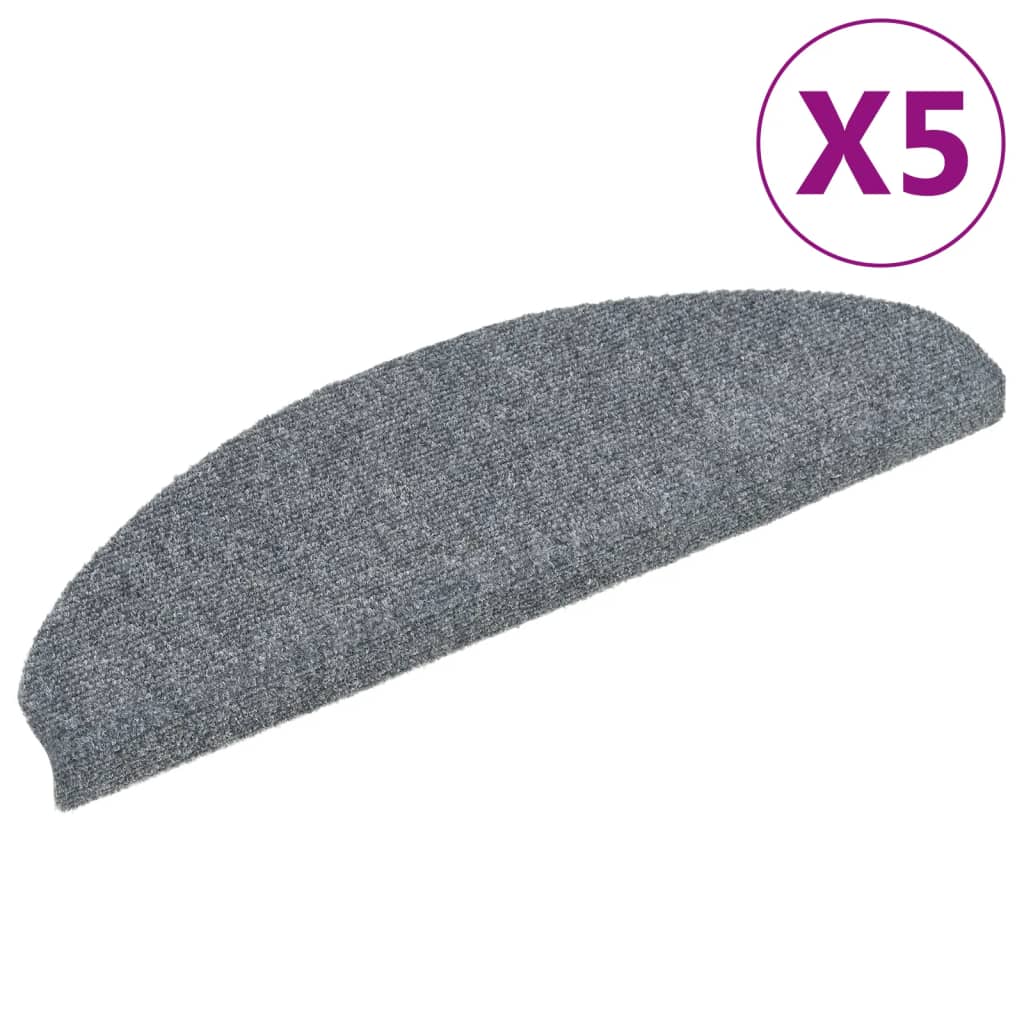 Stufenmatten Selbstklebend 15 Stk. 56x17x3 cm Hellbraun Halbrund