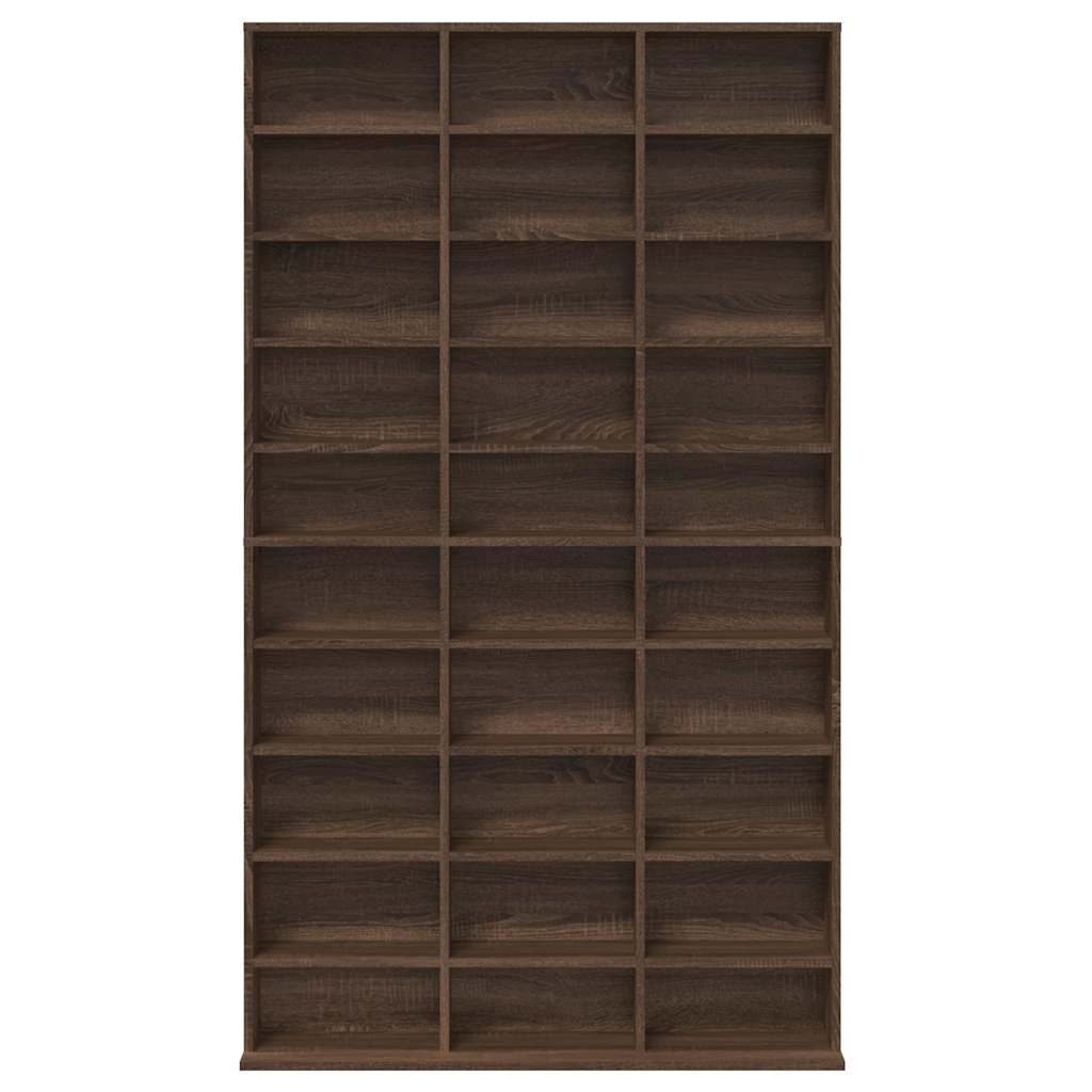CD Regal Schwarz Eichen-Optik 101 x 23 x 177,5 cm Holzwerkstoff