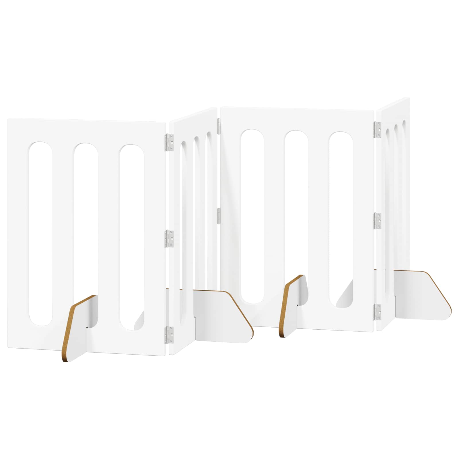 Faltbarer Haustierzaun 2 pcs Weiß 100,5 x 38 x 70 cm