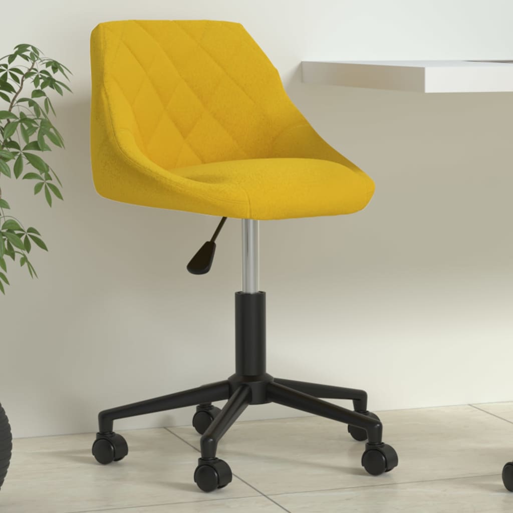 Bürostuhl Drehbar Creme Samt
