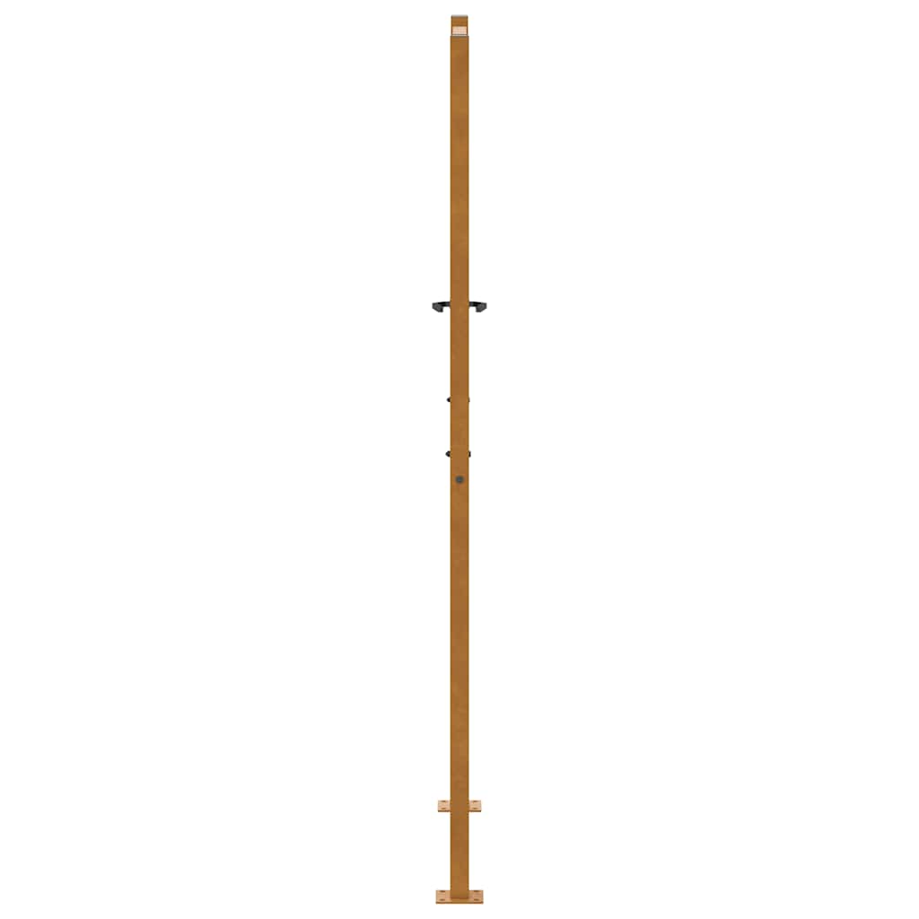 Gartentor Schwarz 100x100 cm Stahl Lichtdesign