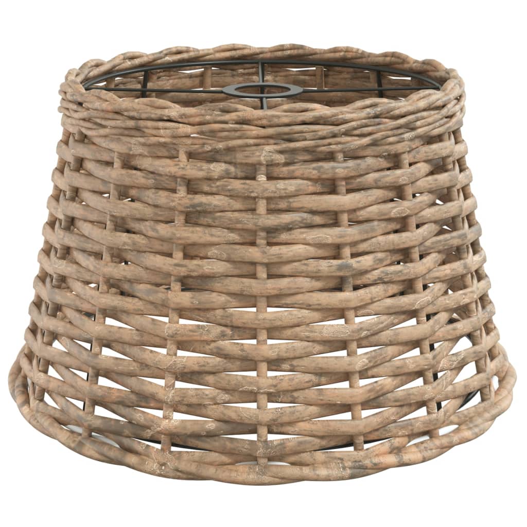 Lampenschirm Weiß Ø15x12 cm Korbweide