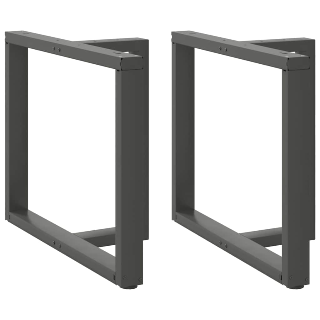 Couchtischbeine T-Form 2 Stk. Schwarz 30x25x(30-31) cm Stahl