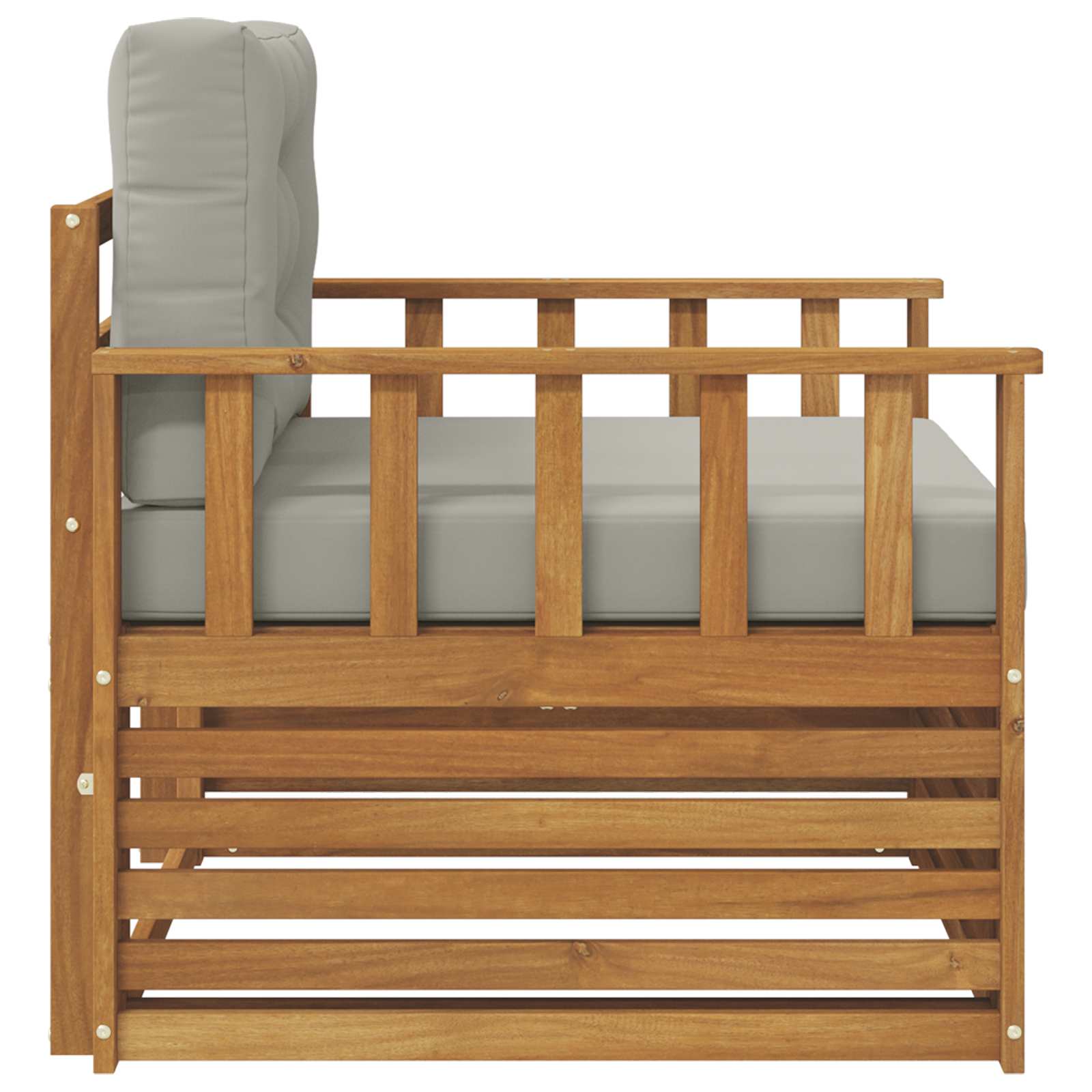 2 Stück Outdoor-Sofa Natur