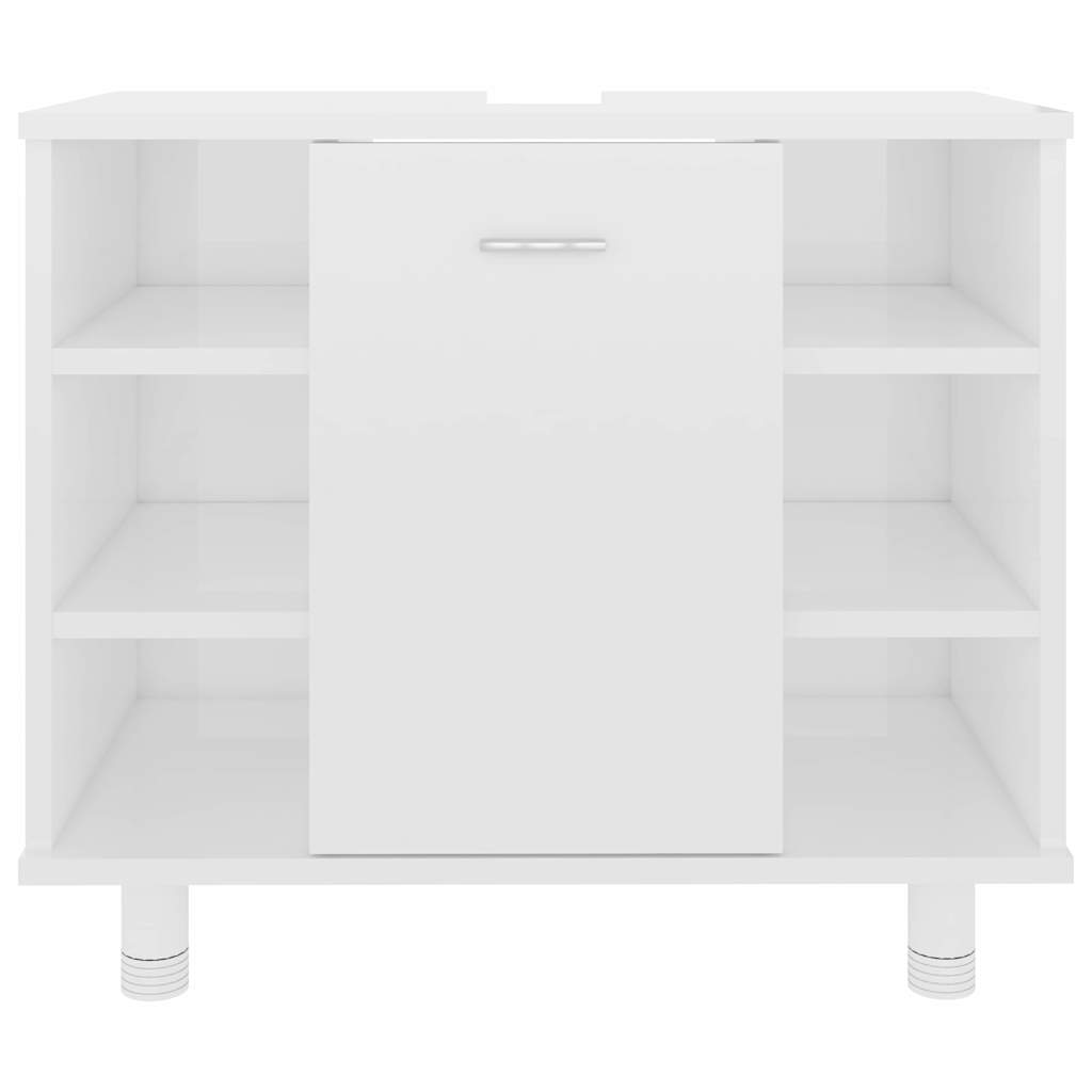 Badezimmerschrank Weiß 60x32x53,5 cm Holzwerkstoff