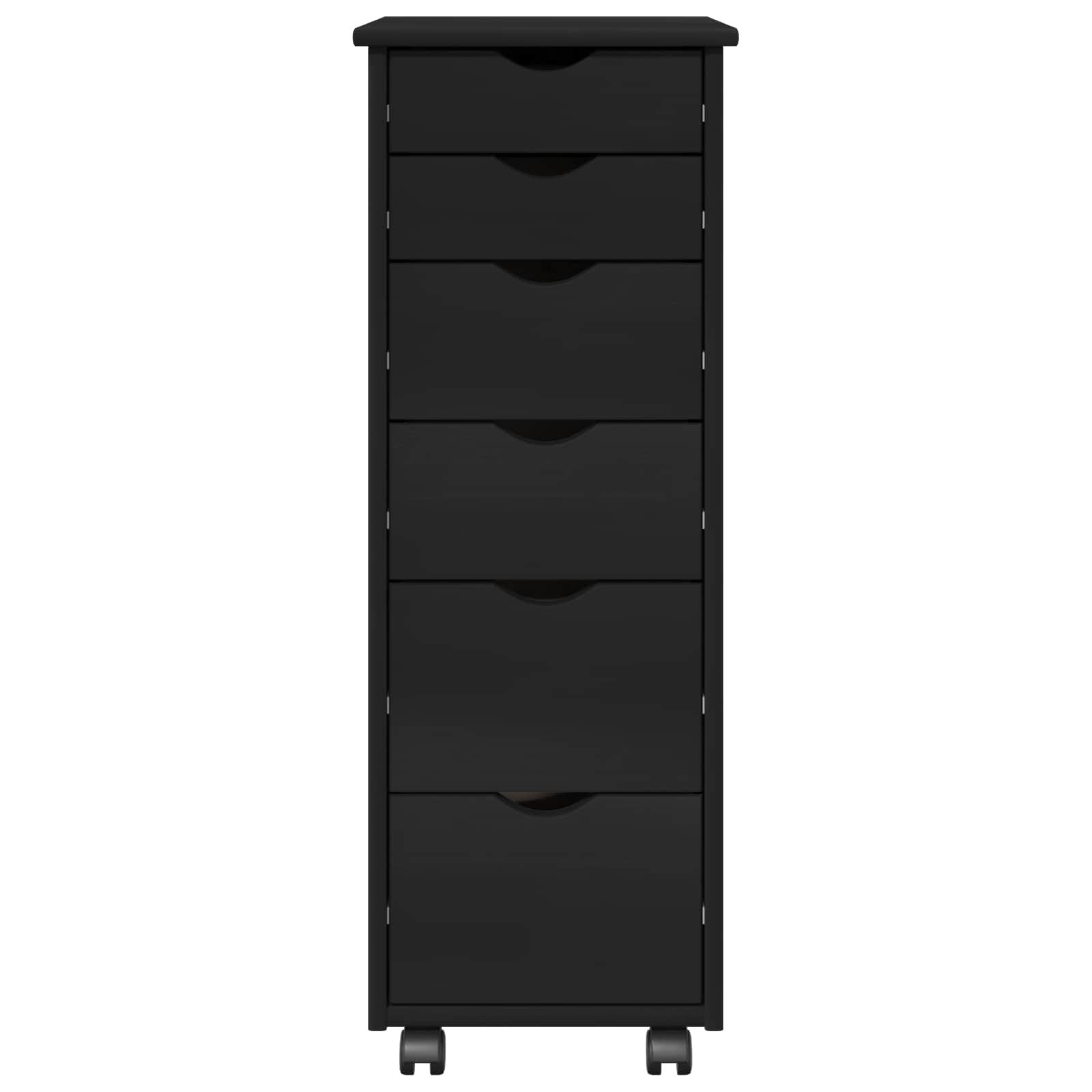 Rollschrank Honigbraun 34 x 39 x 93,5 cm Massivholz Kiefer