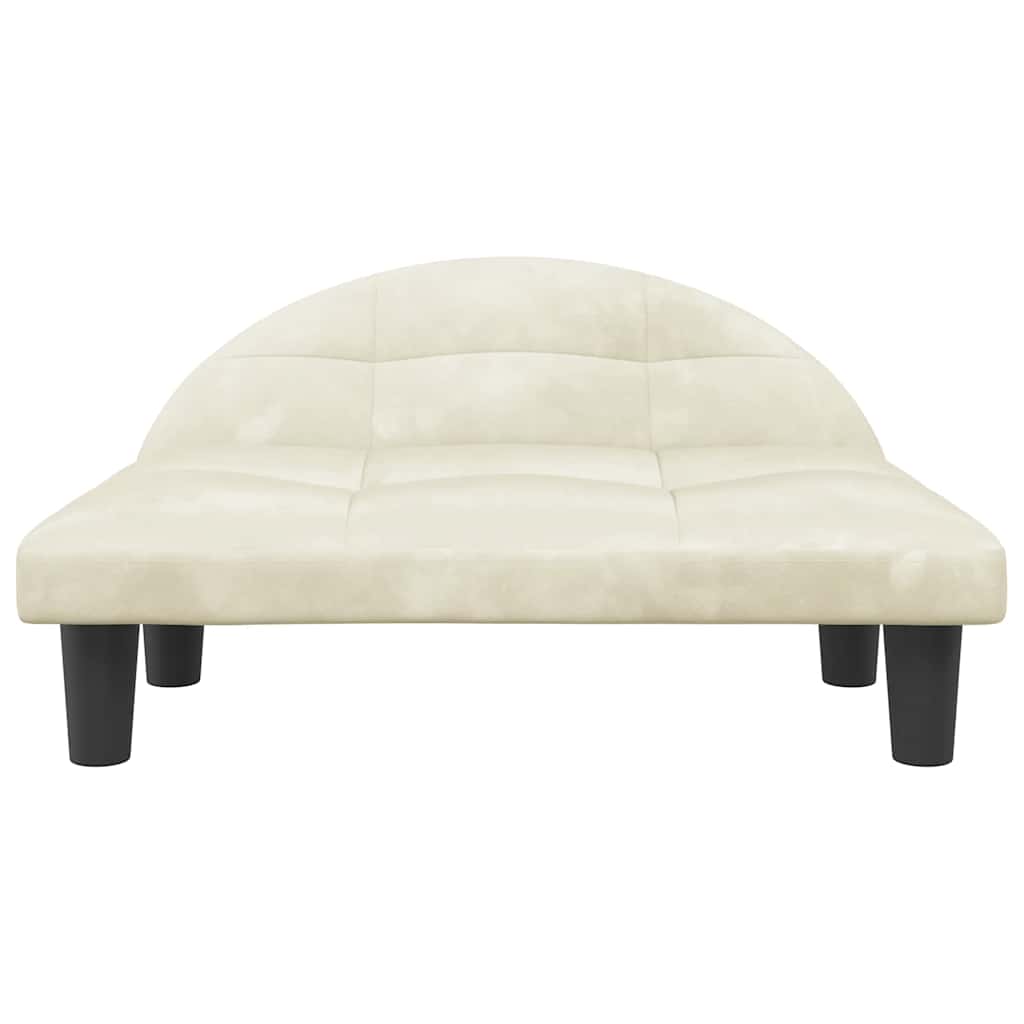 Hundebett Creme 70x52x30 cm Stoff