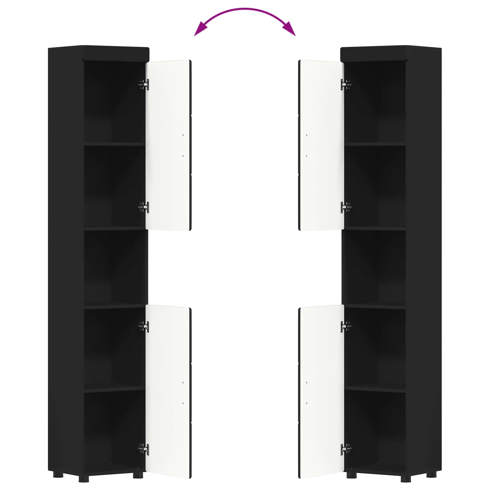 Badezimmermöbel-Set TULUM 2 pcs Weiß 60 x 34 x 63 cm