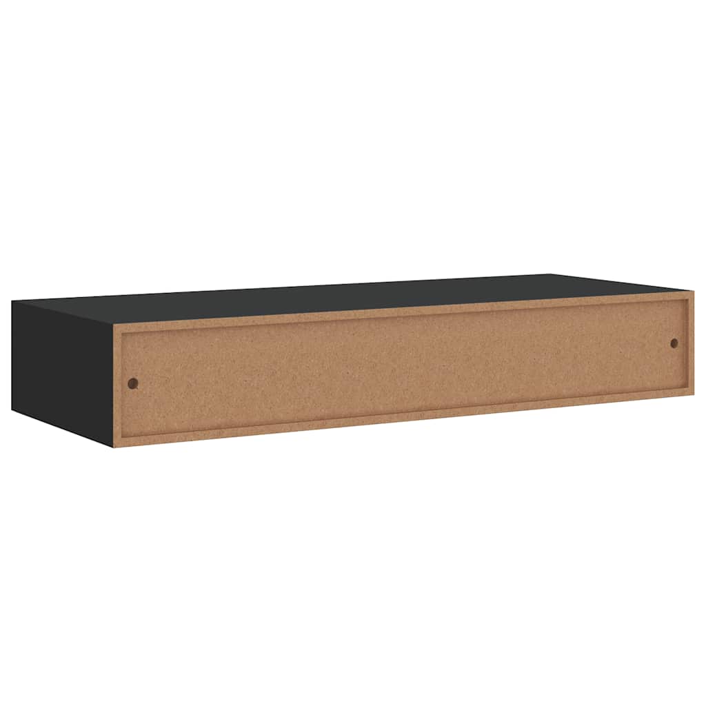 Wandregal mit Schublade Weiß 40x23,5x10 cm MDF