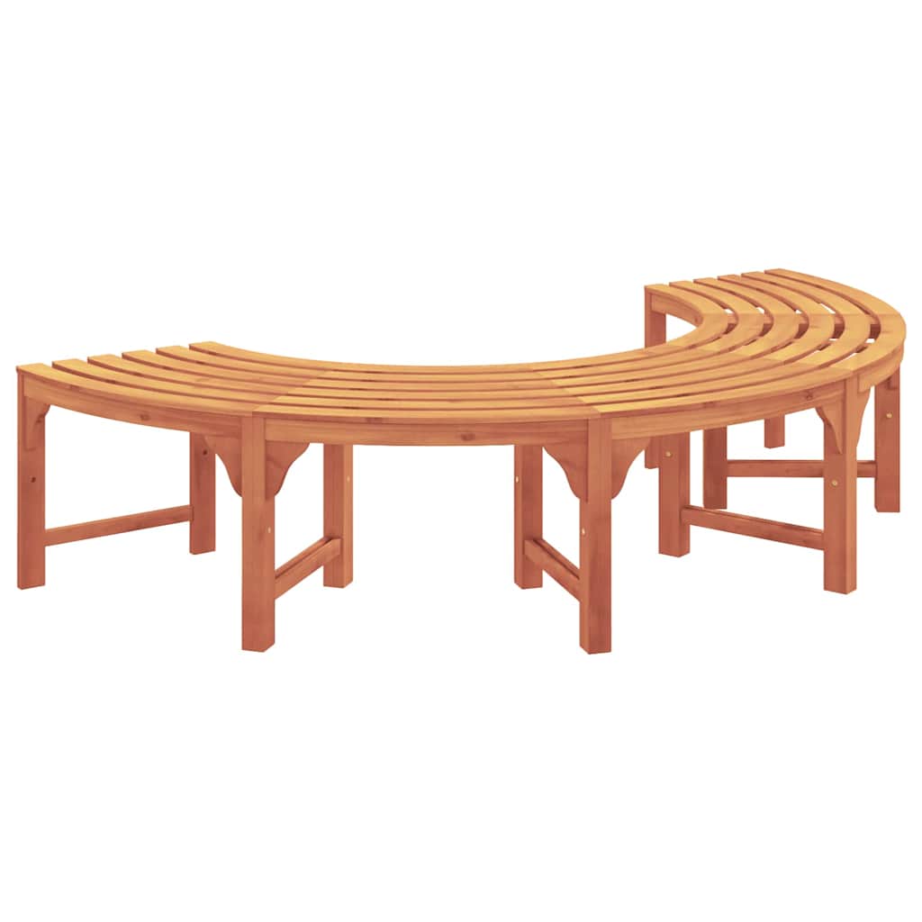 Baumbank Rund Ø208 cm Massivholz Eukalyptus