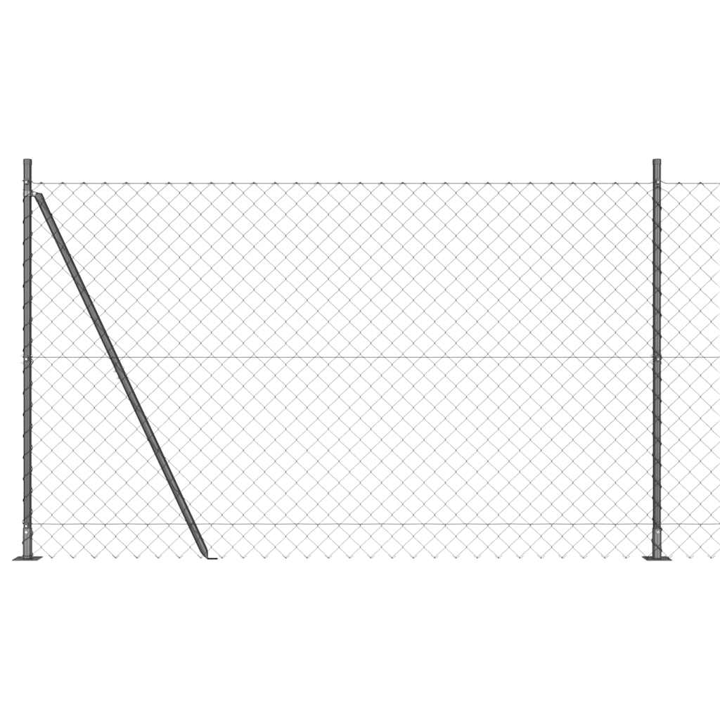 Outdoor Kettenglied-Zaun Erdfixierung 10 x 0,4 m Grün Netz