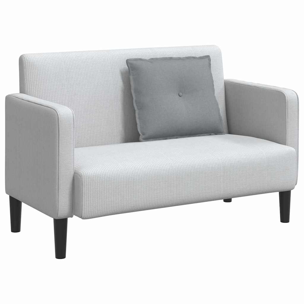 Rückenkissen Hellgrau 50 x 19 x 45 cm Stoff