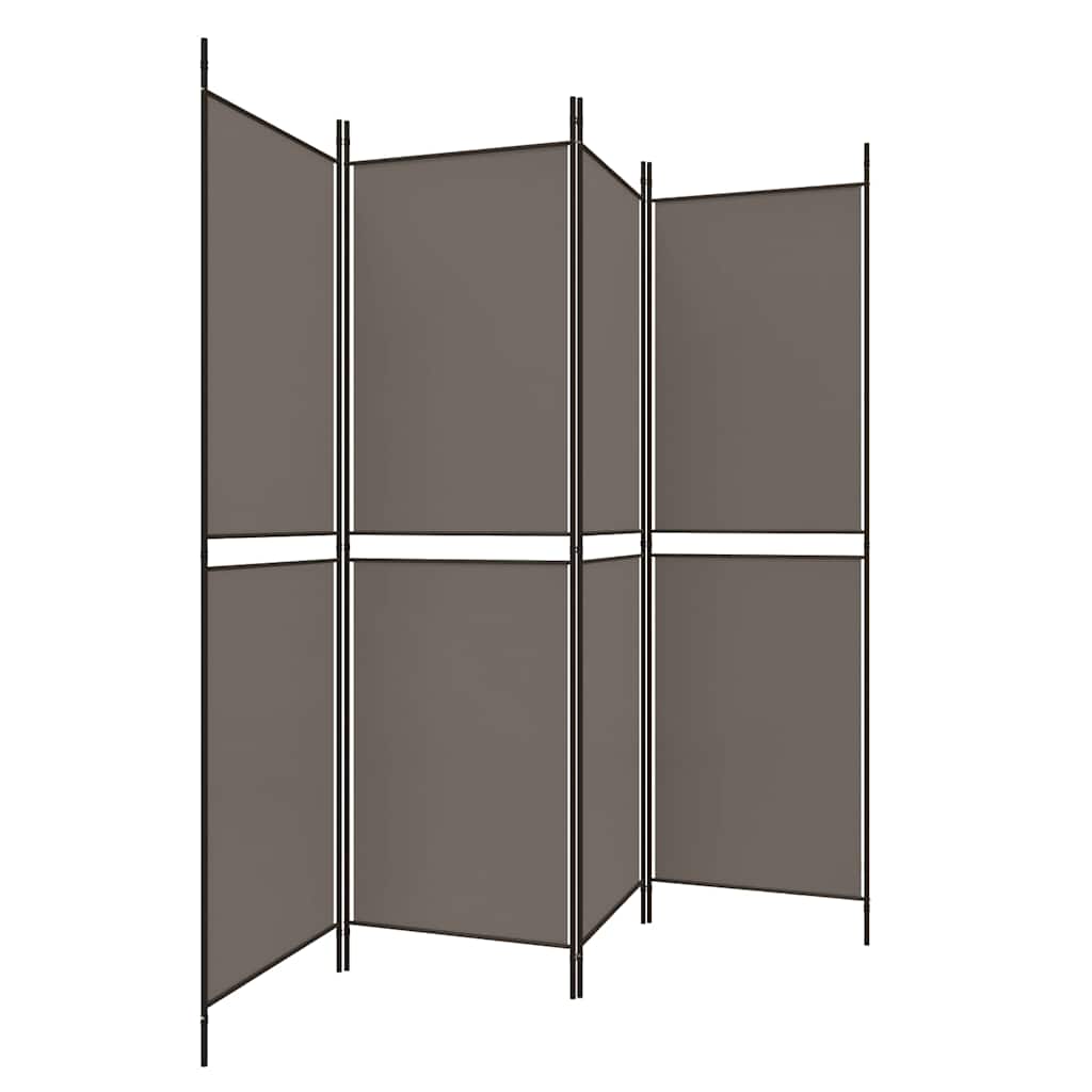 3-teiliger Raumteiler Beige 150 x 180 cm Stoff