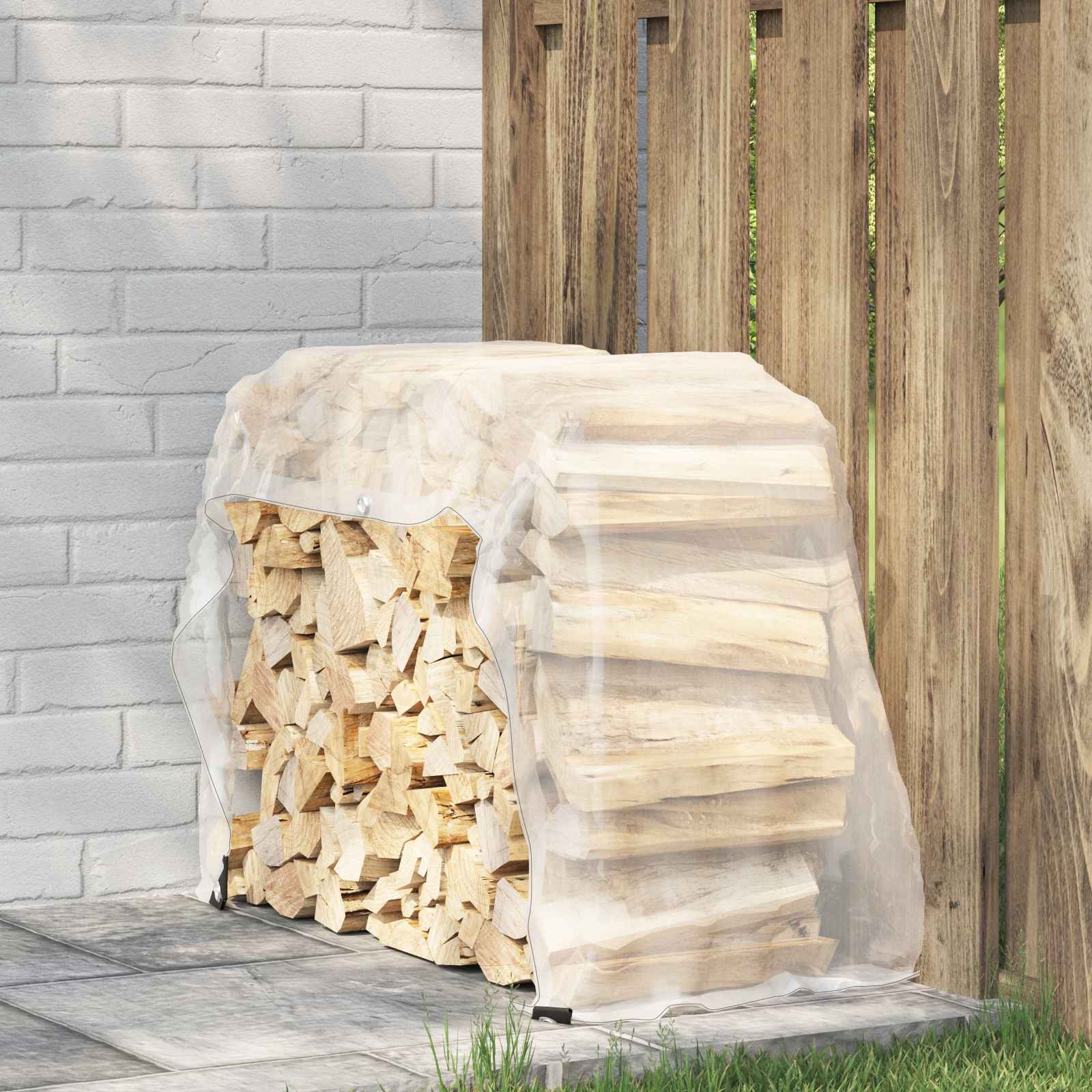 Pflanzenabdeckung mit Ösen 1x3 m Polyethylen