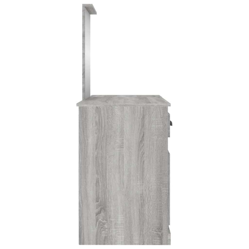 Schminktisch mit Spiegel Weiß 130x50x132,5 cm