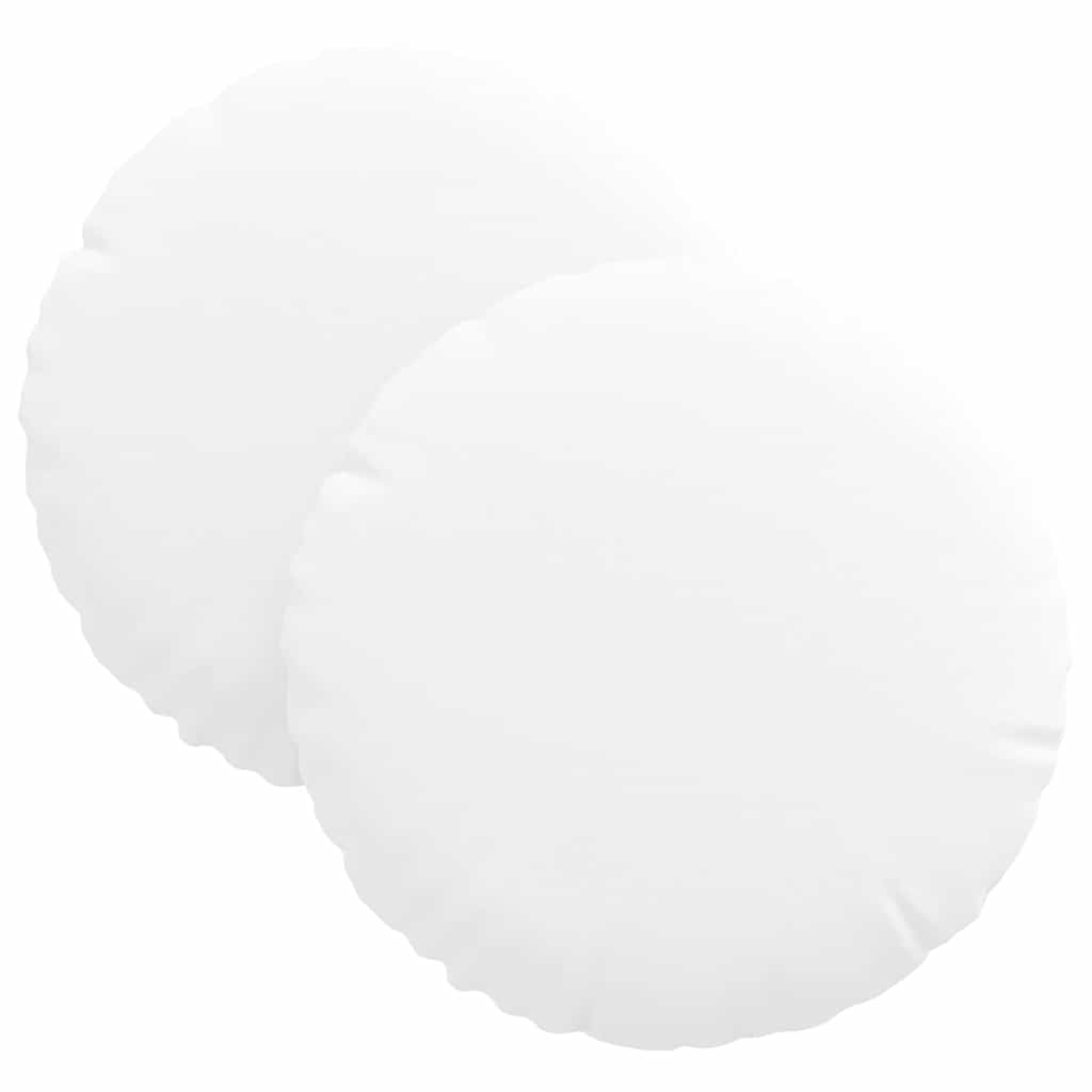 Sitzkissen 2 pcs Hellgrau Ø30 x 13 cm Stoff