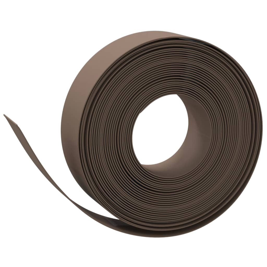 Gartenumrandung 25 m 10 cm PE Grau