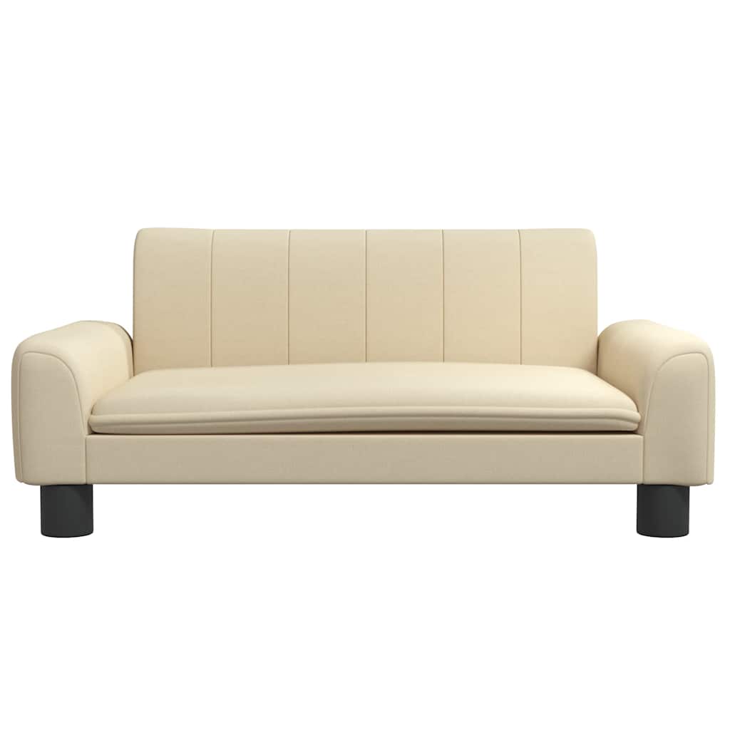 Hundebett Creme 90x53x30 cm Stoff