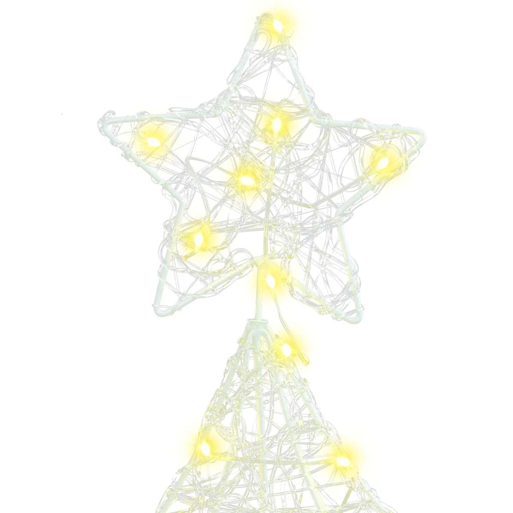 Weihnachtsbaum mit 100 LEDs Warmweiß 120 cm Acryl