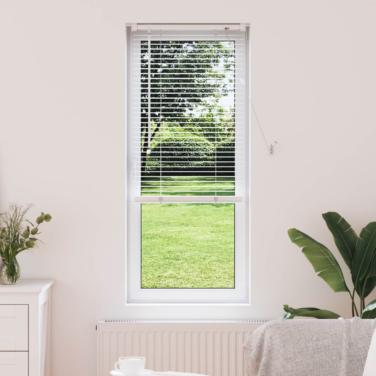 Jalousie Silber Grau 150 x 40 cm 25 mm PVC