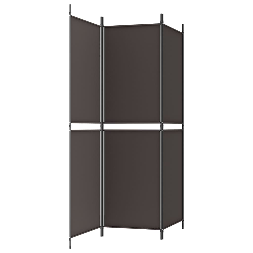 3-teiliger Raumteiler Beige 150 x 180 cm Stoff
