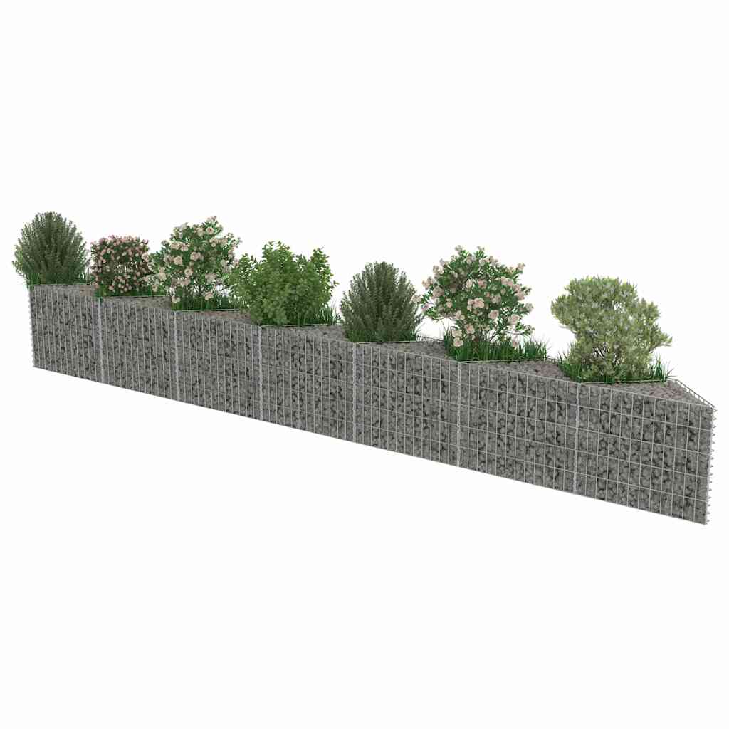 Gabionenwand Verzinkter Stahl 450×30×100 cm
