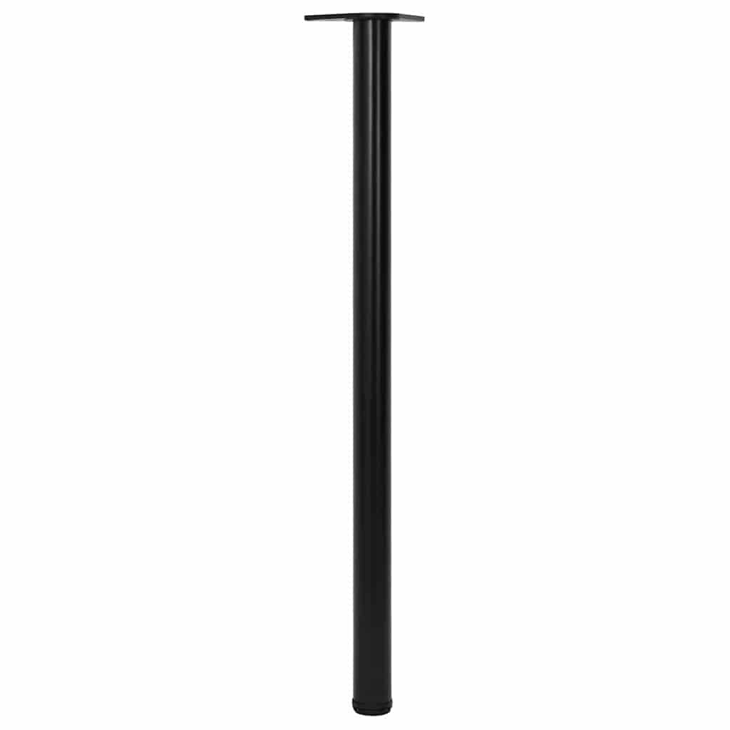4x höhenverstellbares Tischbein Chrom 710 mm
