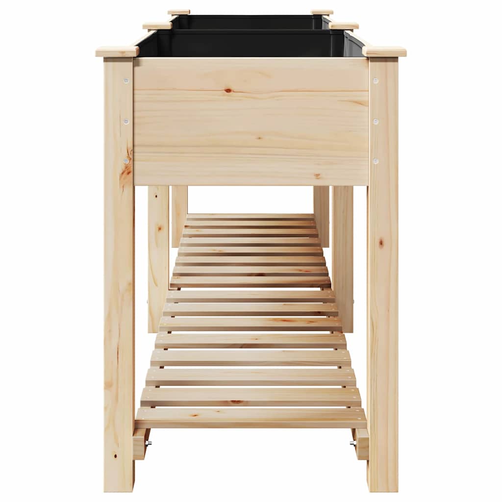 Garten-Pflanzgefäß mit Regal Beige 71 x 37 x 76,5 cm