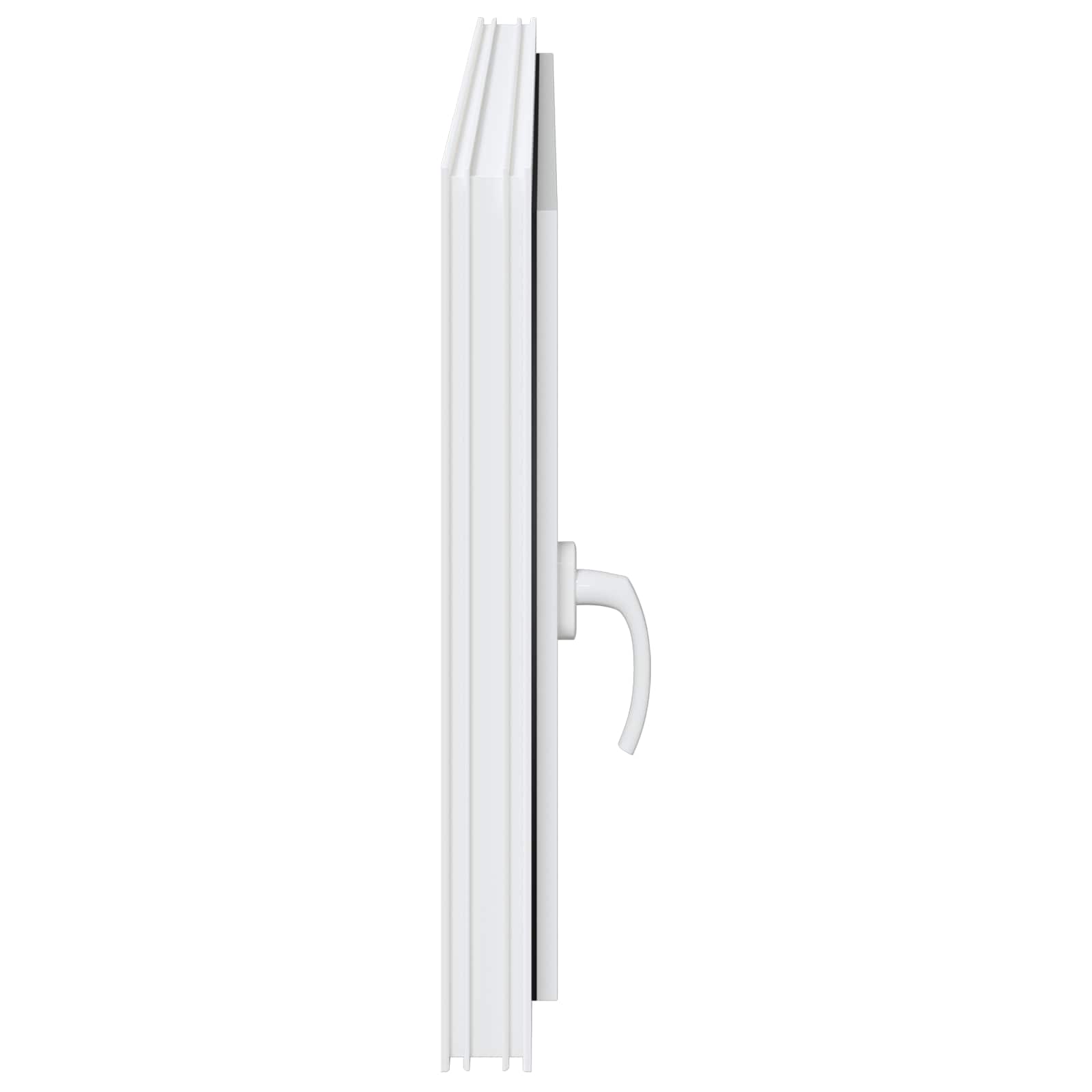 Kellerfenster RISOR 50 x 50 cm PVC und Glas Weiß