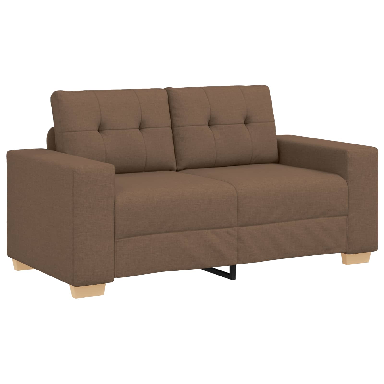2-teiliges Sofa-Set mit Kissen, hellgrauer Stoff