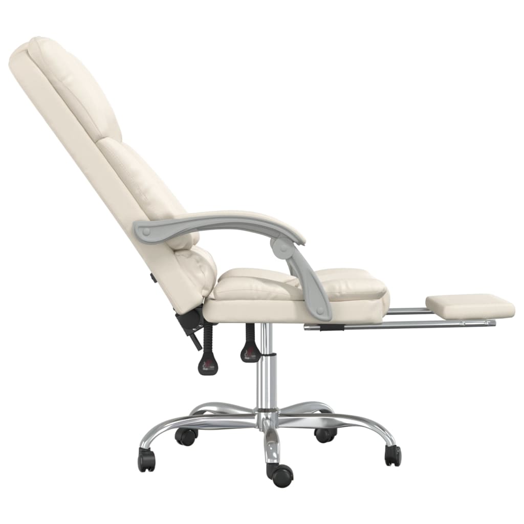 Bürostuhl mit Massagefunktion Schwarz Kunstleder