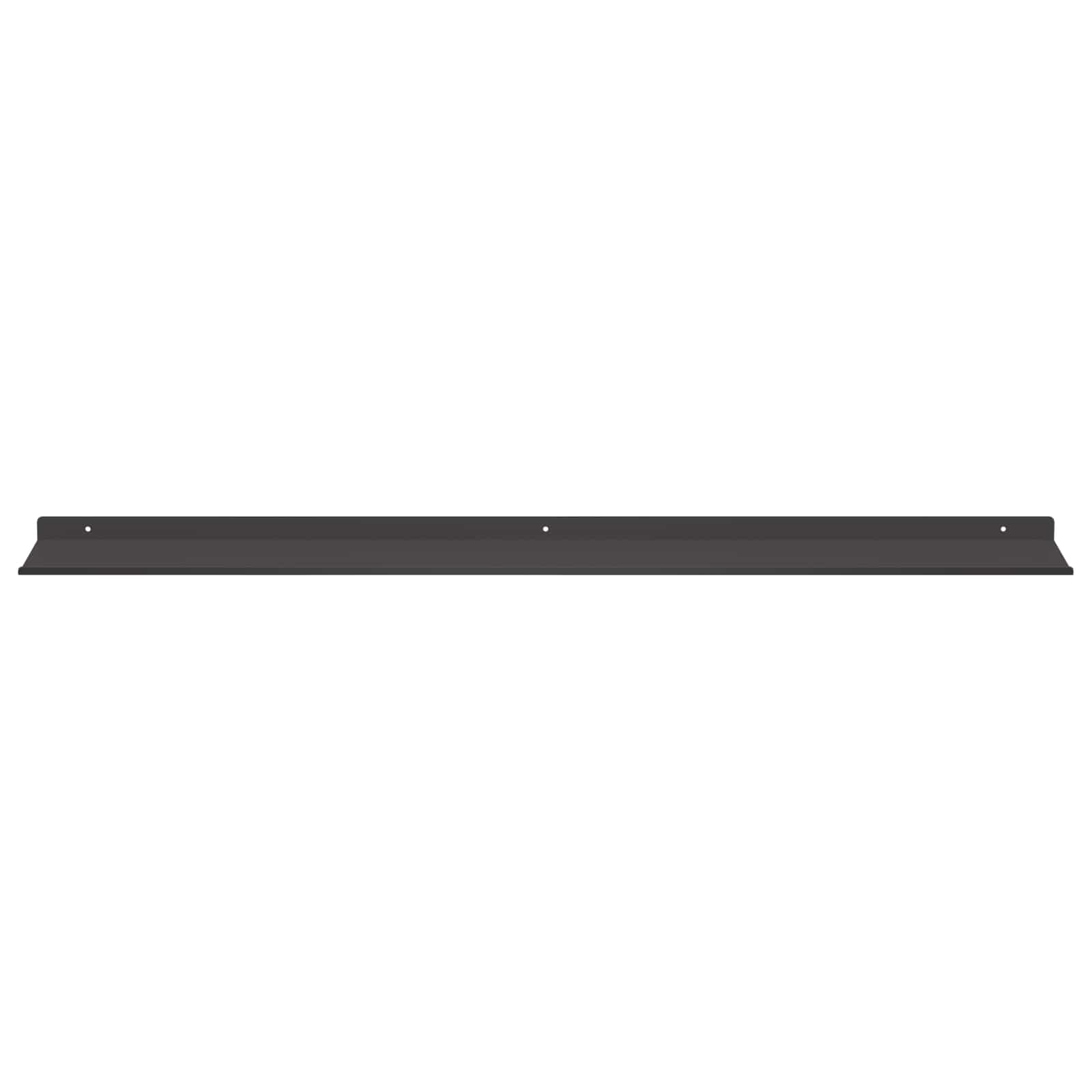 Schwebendes Regal 3 pcs Schwarz 40 x 9 x 2,5 cm Stahl