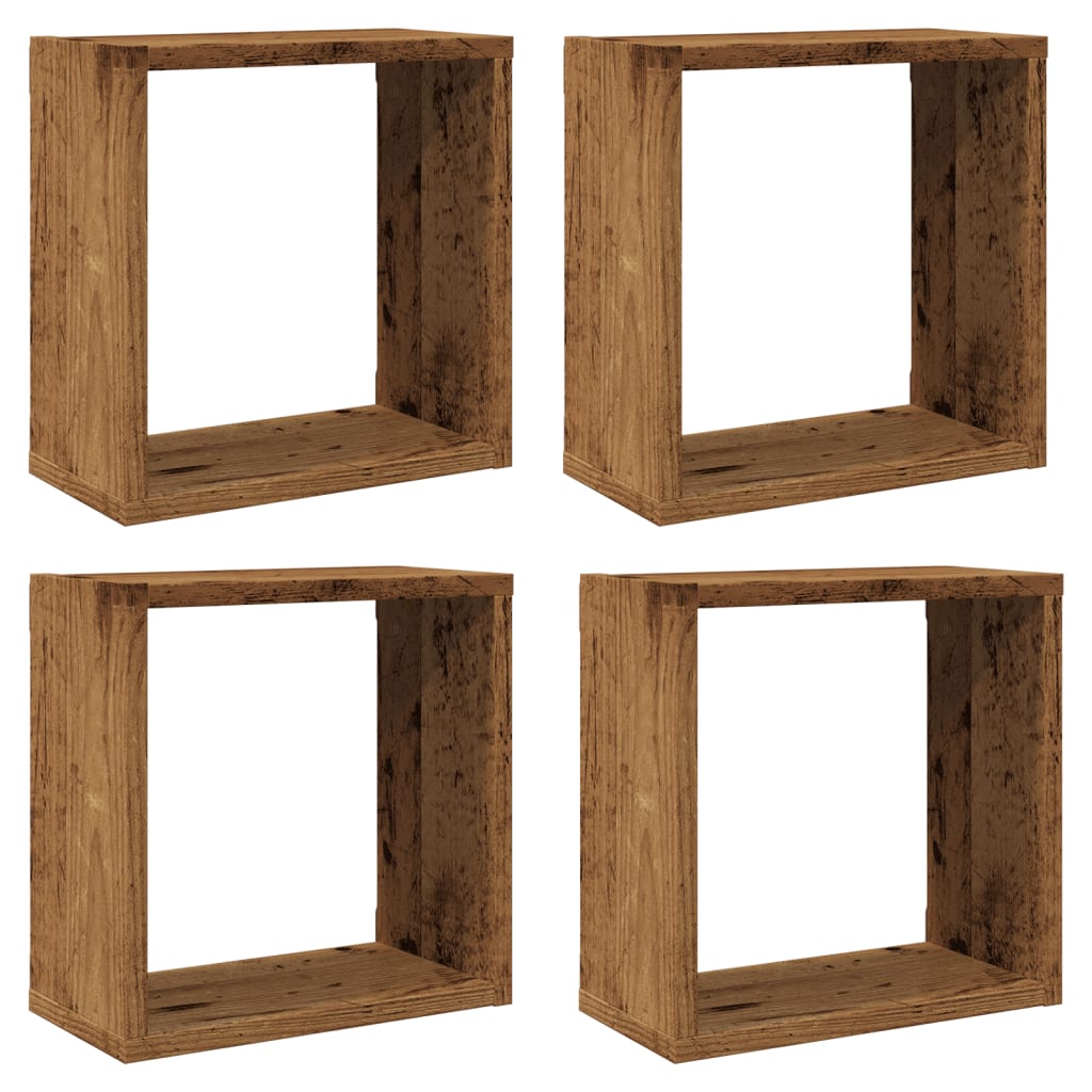 Würfelregale 2 Stk. Weiß 30x15x30 cm